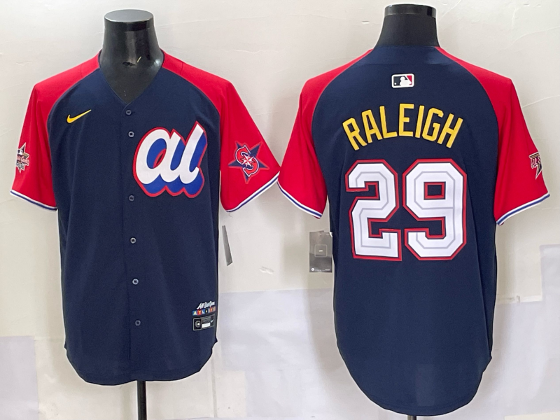 Men Seattle Mariners #29 Raleigh Blue MLB  All star Nike 2025 Jersey style 003